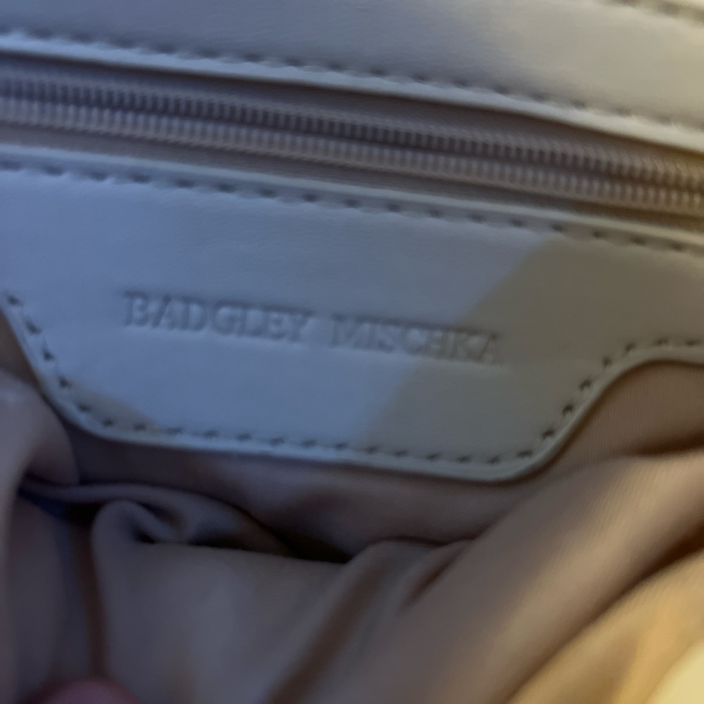 Badgley Mischka Elegant Beige Handbag